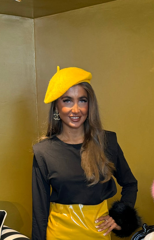 Mustard beret