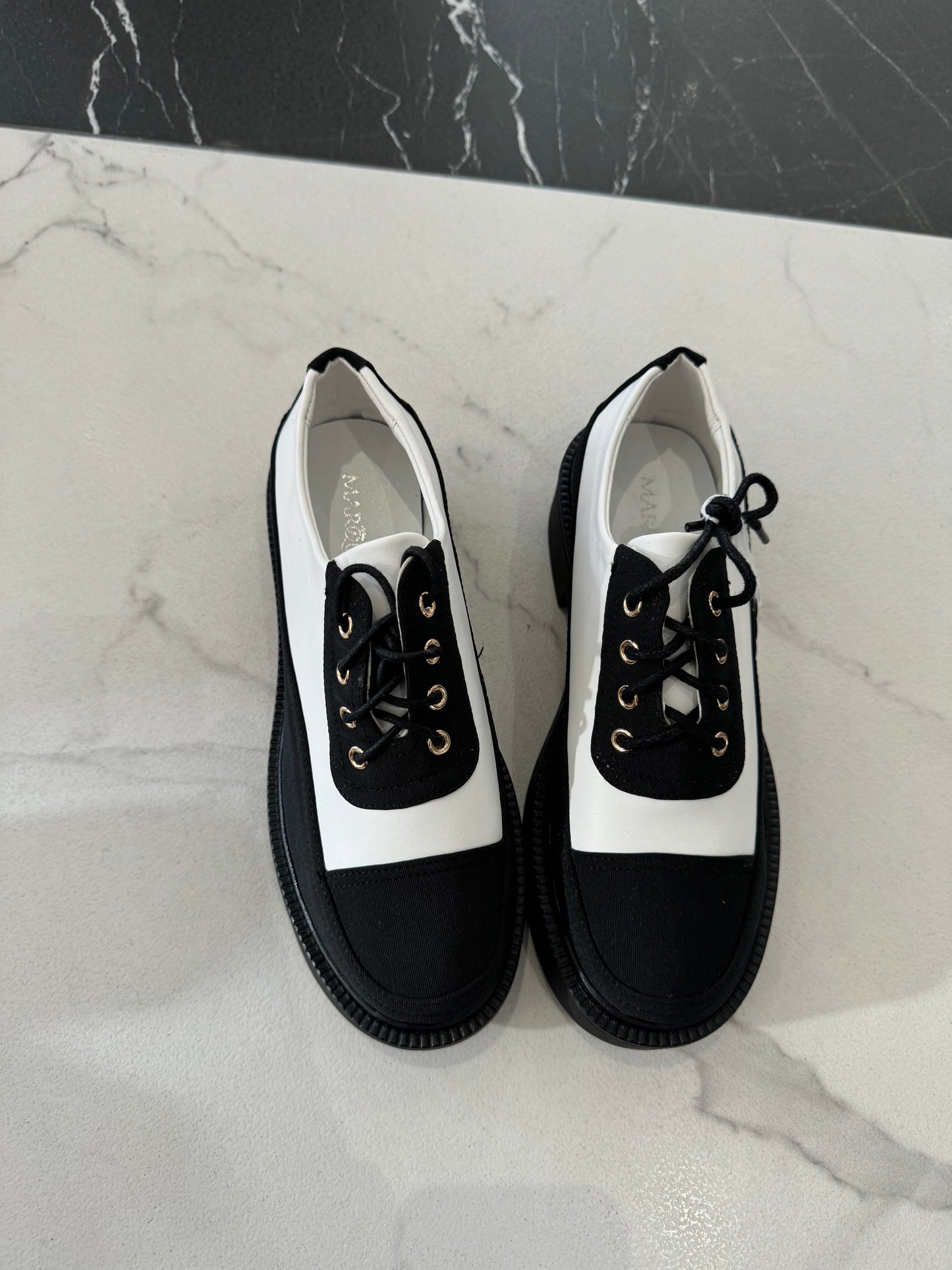 COCO CHUNKY BLACK & WHITE SHOES